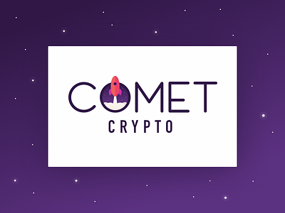 Comet Crypto Logo comet crypto daily logo challenge graphic design logo design rocket