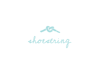 Shoestring Logo bridesmaid cursive heart illustration logo wedding
