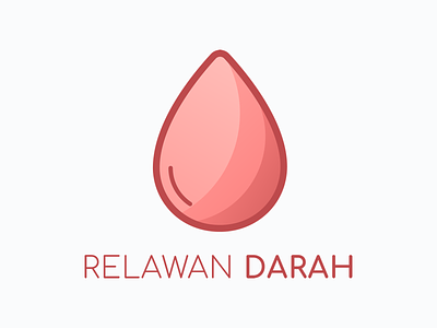 Relawan Darah Logo blood donation branding icons identity logo logotype