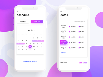 purple app design