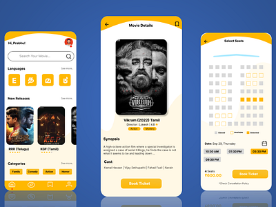 Movie Ticket Booking App Ui