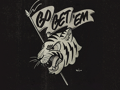 Gettem Tiger designermike graphic handlettering illustration tattoon