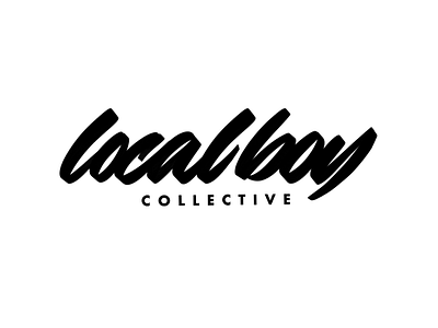 Local Boy Collective calligraphy designermikeart handlettering logo logotype script