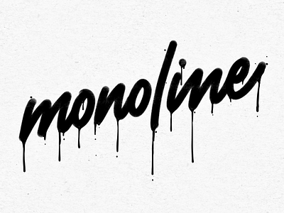 Monoline script design designermike lettering