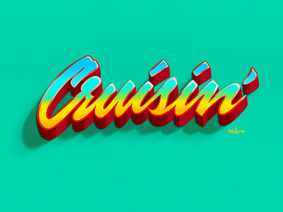 Cruisin' designermike handlettering lettering logo procreate script typography wordmark