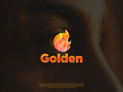 Golden Fiery Logo 3d adobe illustrator branding design designing dribbble fiery fire fire icon golden illustration logo orange vector yellow