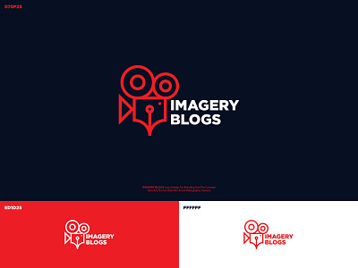 Imagery Blogs Logo blogs blue branding design designing dribbble image logo minimalist navy photography red tech vector videography white