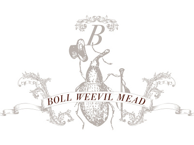 Boll Weevil Mead alcohol bug insect logo mead weevil wine