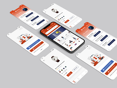 E-Commerce Mobile App UX UI Design android app business design ecommerce fashion graphic design ios minimal simple typography ui unique ux