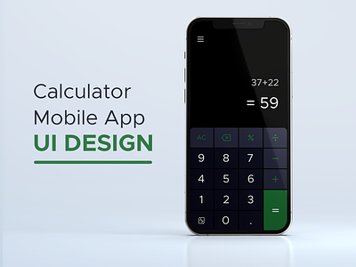 Calculator UX UI Design