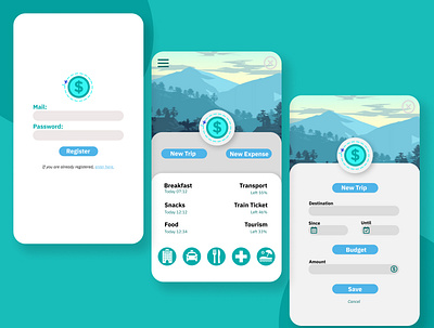 App de Turistas app design figma illustration ui