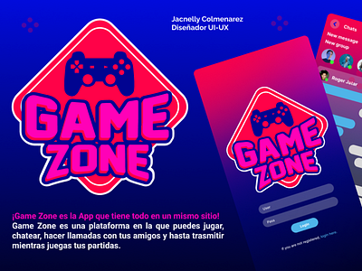 Game Zone app design figma logo ui ux