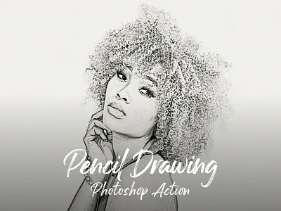 Pencil Drawing Photoshop Action | Download action architex download drawing free graphic design line art mixed art mockup photoshop plugin psd scribblle sketch