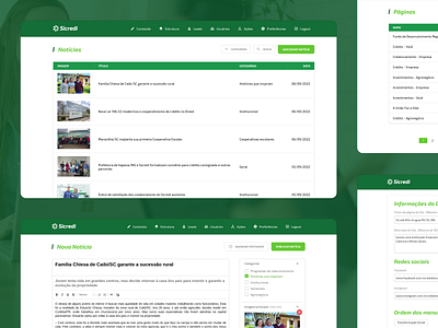 CMS design for Sicredi Alto Uruguai banking brazil cms content credit css design sicredi ui union web