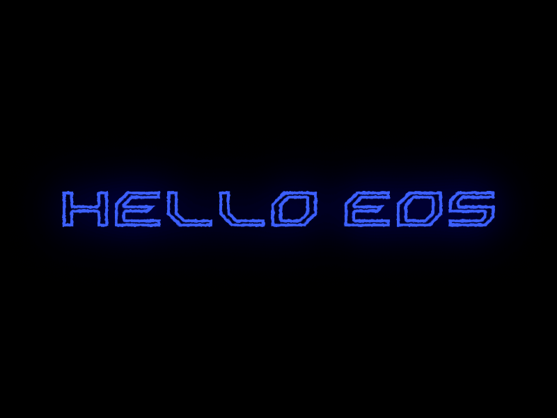 Hello EOS block chain logo 动效 图标 简单 设计