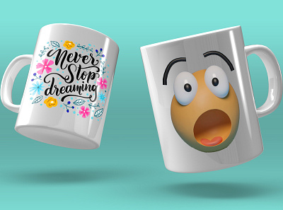 Mug Design branding cartoon coffee cup design graphic design illustration logo mug design typography