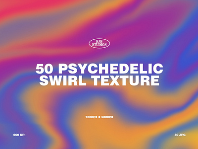 50 Psychedelic Swirls Texture