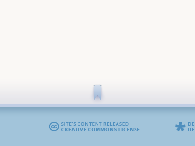 Creative Commons Footer blue open sans