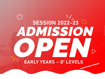 ADMISSION OPEN BANNER | THE ICON SCHOOLS banner branding design education graphic design illustration logo panaflex typography