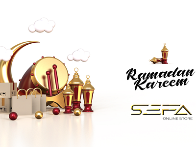 RAMADAN KAREEM BANNER app branding design graphic design illustration logo typography