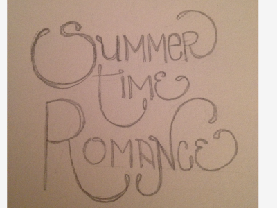 Summertime Romance best of craigslist fun hand lettering lettering sketchbook typography