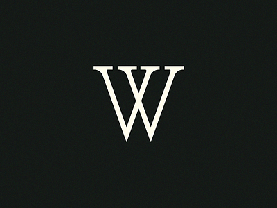 WX Monogram graphic grid logo mark monogram