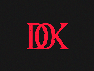 DOK Monogram d graphic grid k logo mark monogram o