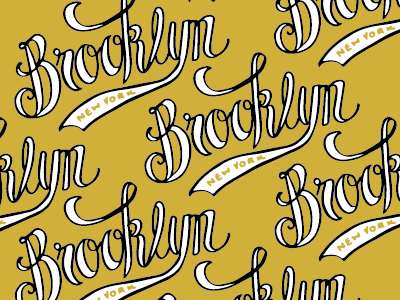 Brooklyn, NY brooklyn design lettering new york pattern
