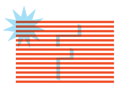 The Last "F" Standing america design flag lettering typography