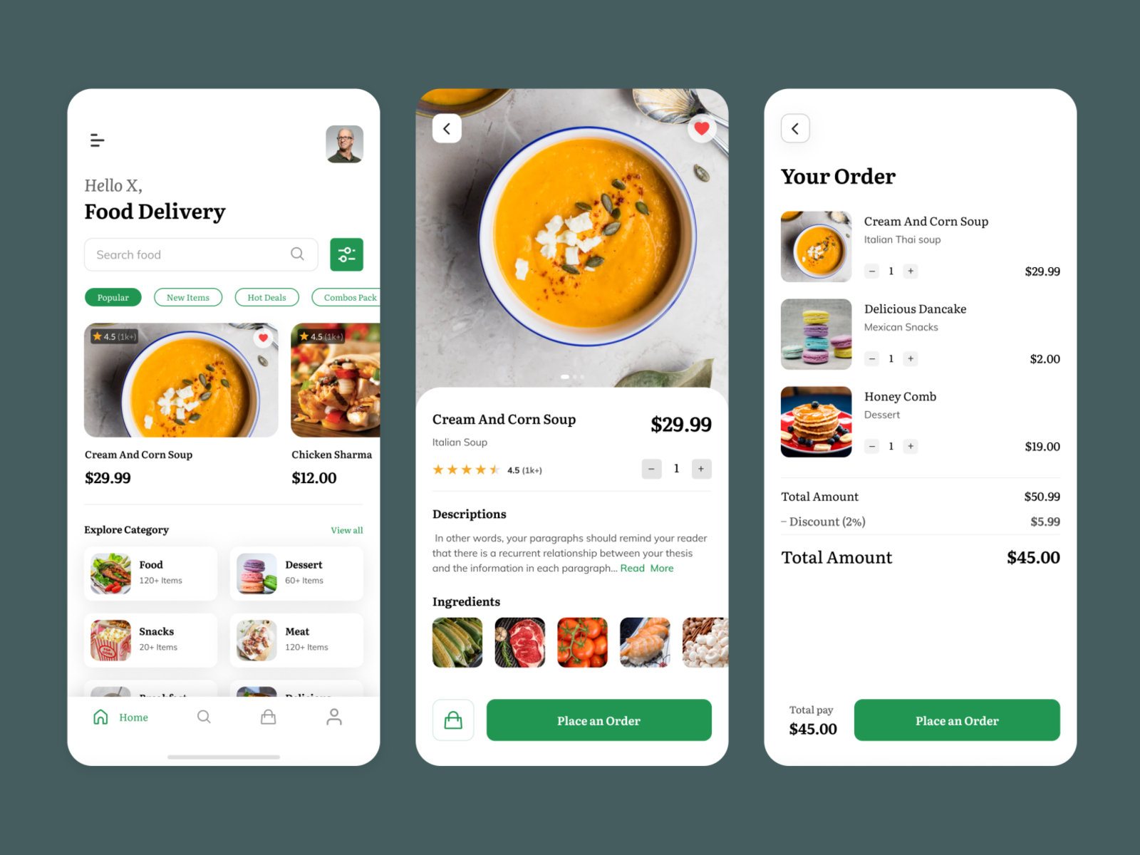 Food Delivery App by Hazrat Ali 🧠 on Dribbble