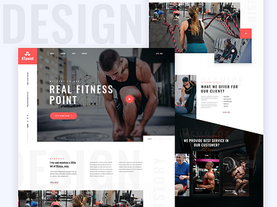 Gym Landing Page agency agency website clean design creative creative design design fitness landing gym gym landing page