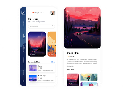 Travel App Design Exploration 2020 trend agency app app app design concept design dribbble best shot ios app design japan mobile app mobile application tour poster travel travel agency travel app travel guide trendy trendy design trip user interface ux design