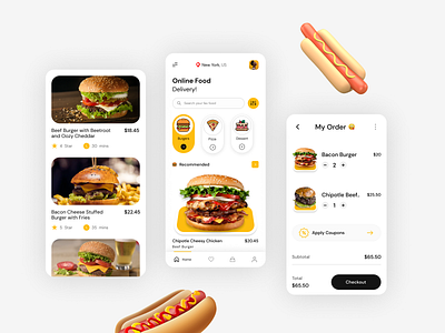 Food App app app design application best shot food app mobile app trend 2020 trendy ui uiux