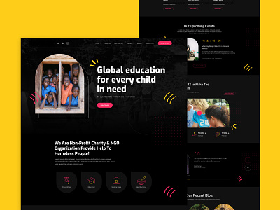 Charity - Website Design charity clean donate modern trendy uidesign ux website