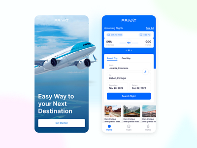 Flight Booking ✈️ booking clean creative flight booking mobile app ticket booking ui