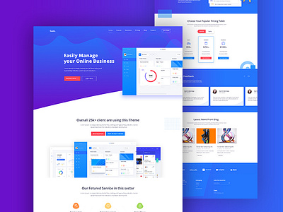 Software Landing Page by Hazrat Ali 🧠 on Dribbble