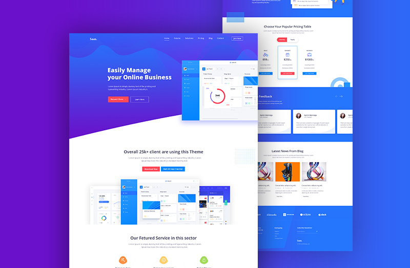 Software Landing Page by Hazrat Ali 🧠 on Dribbble