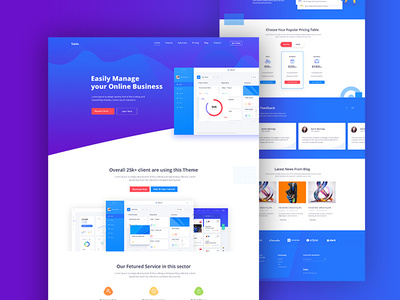 Software Landing Page app clean creative dashboard landing design landing page minimal modern saas software