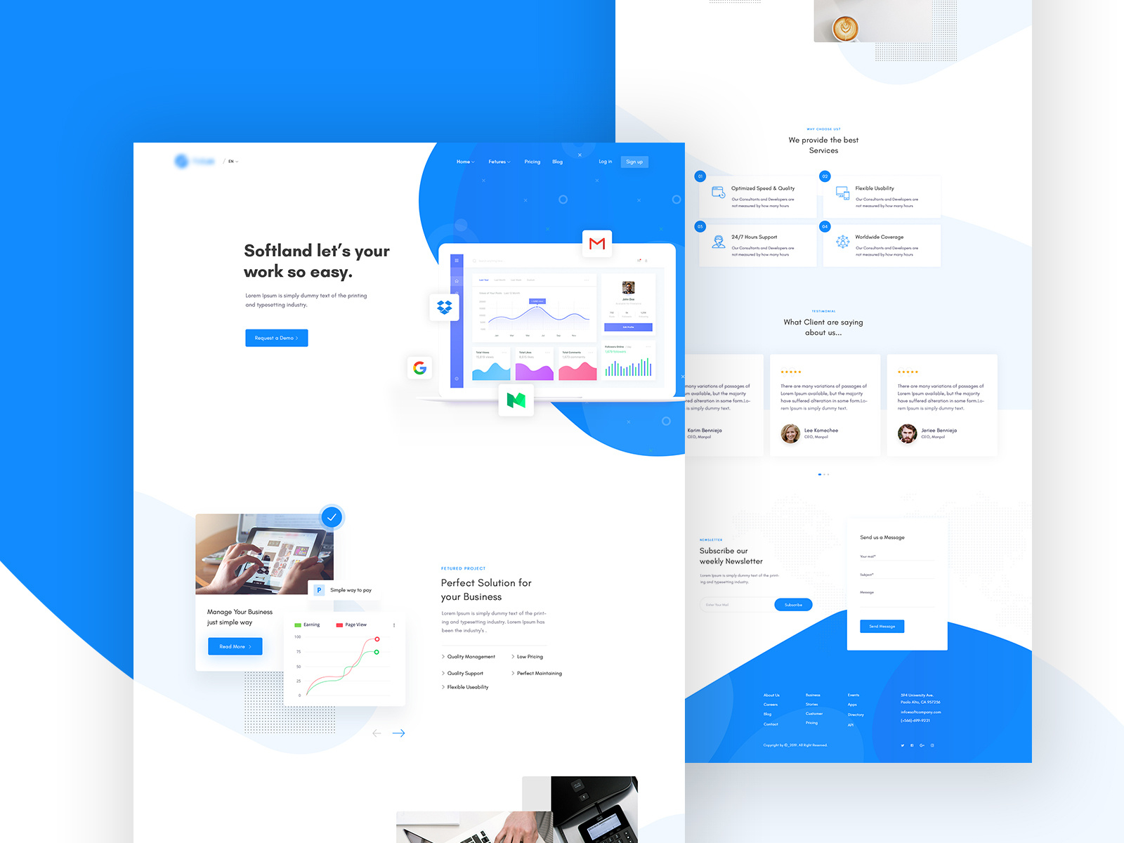 Creative Agency Landing Page by Hazrat Ali 🍖 on Dribbble