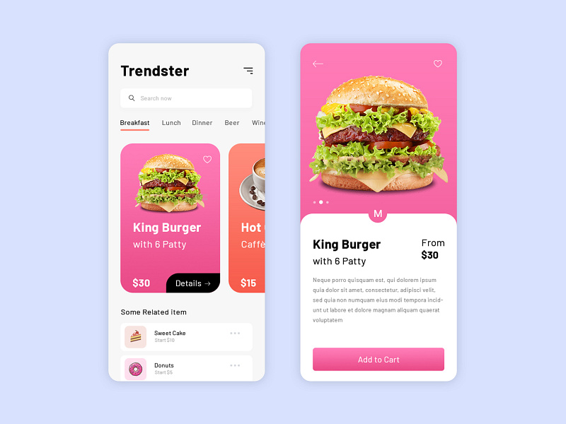 Food App design by Hazrat Ali 🧠 on Dribbble