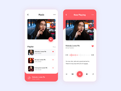 Music App 2019 app clean creative design interface minimal mobile music app music player play trending ui