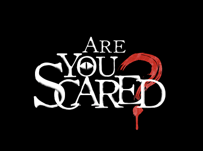 Are You Scared? logo are you scared illustration logo logo design spooky title title design typography