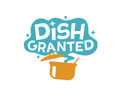 Dish Granted logo branding dish granted logo logo design watcher wish youtube