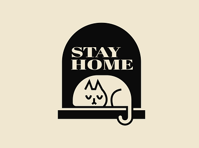 stay home animal cute home illustration illustrator vector