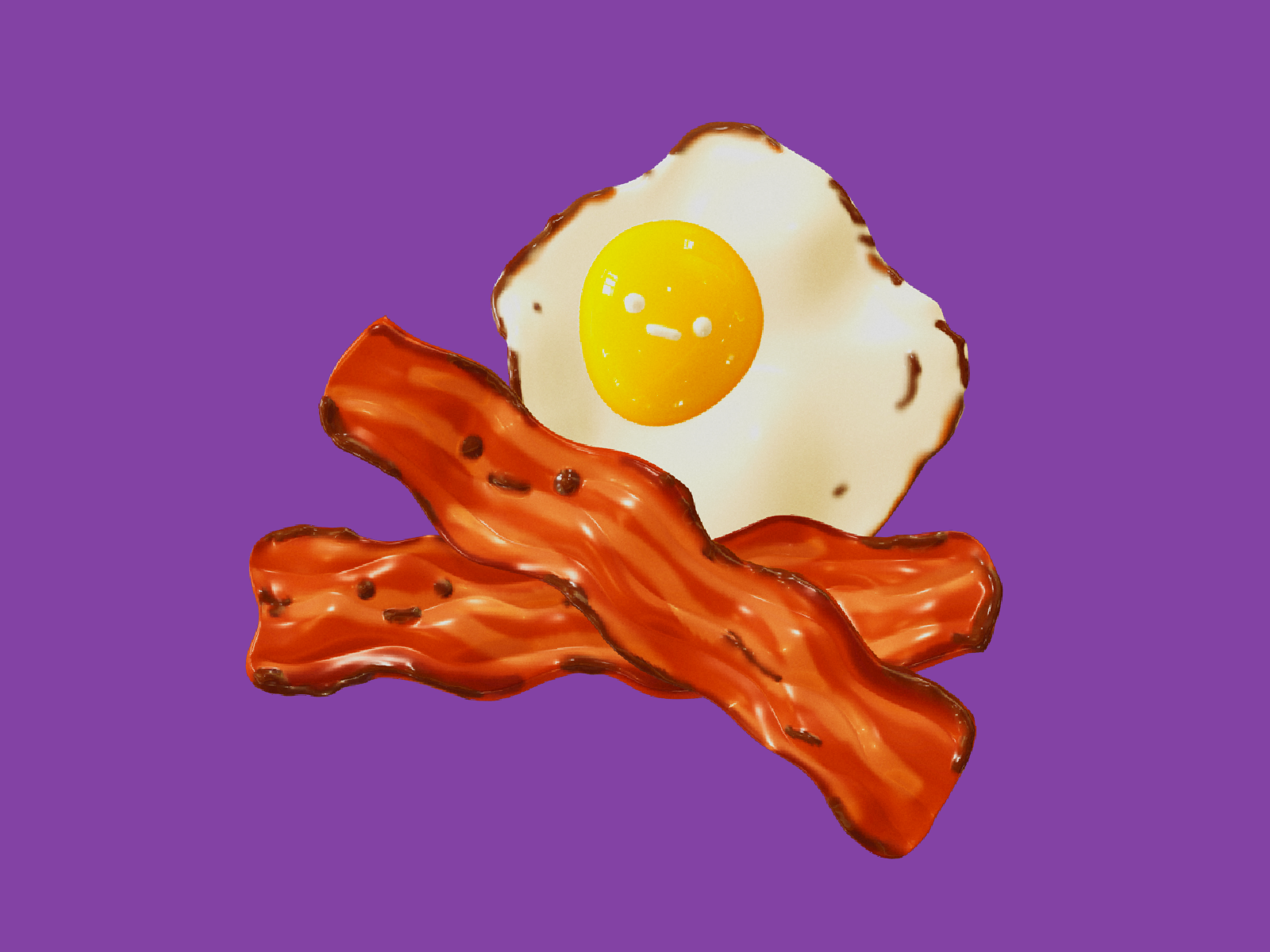 Bacon and egg by Casandra Ng on Dribbble