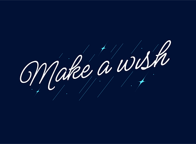 Make a wish comet design make a wish shooting space star stars typography wish wishing