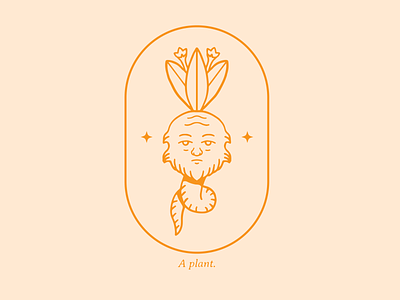 a plant cute design face funny human illustration medieval nature odd plant vector weird
