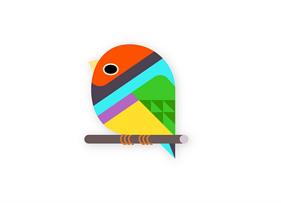 gouldian finch animal bird branding cute design finch geometric geometry gouldian graphic design illustration logo nature vector