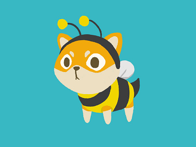 Shiba Bee animal bee costume cute lol shiba shiba inu