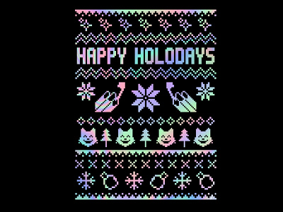 Happy Holodays design holo illustration nail simply nailogical